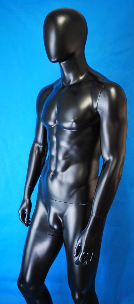 Amazon.co.jp: 男性マネキン全身リアルボディ MD-ADF4BL 黒（光沢あり